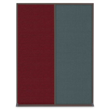 United Visual Products Single Door Radius Plus Corkboard, 24"X UV8001PLUS-WHITE-KEYLIME